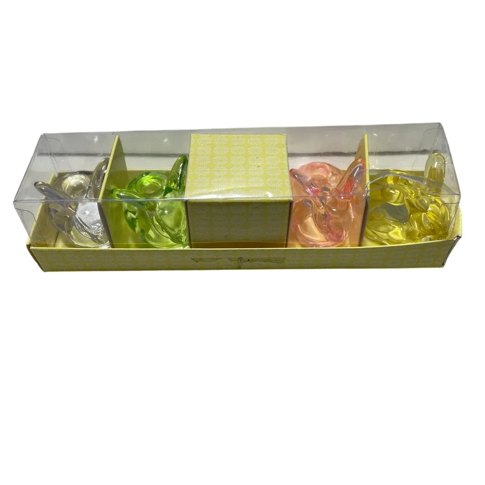 Williams-Sonoma Bunny Candle Holders Set of Four Multi Colored‎